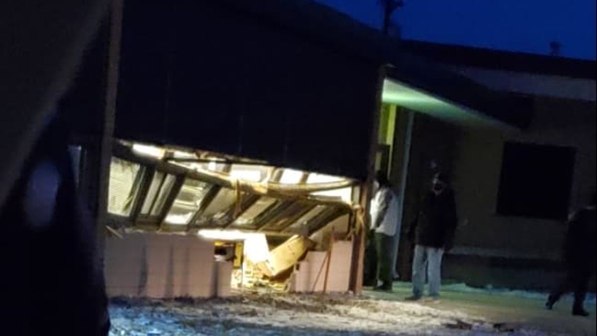 Lewis & Clark Elementary in Minot damaged by vehicle overnight