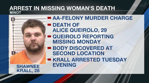 Suspect charged in death of missing Minot woman held on $2 million bond