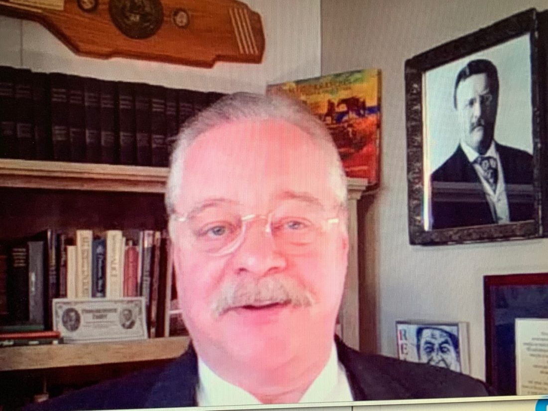 Teddy Roosevelt portrayer gives a lesson in history