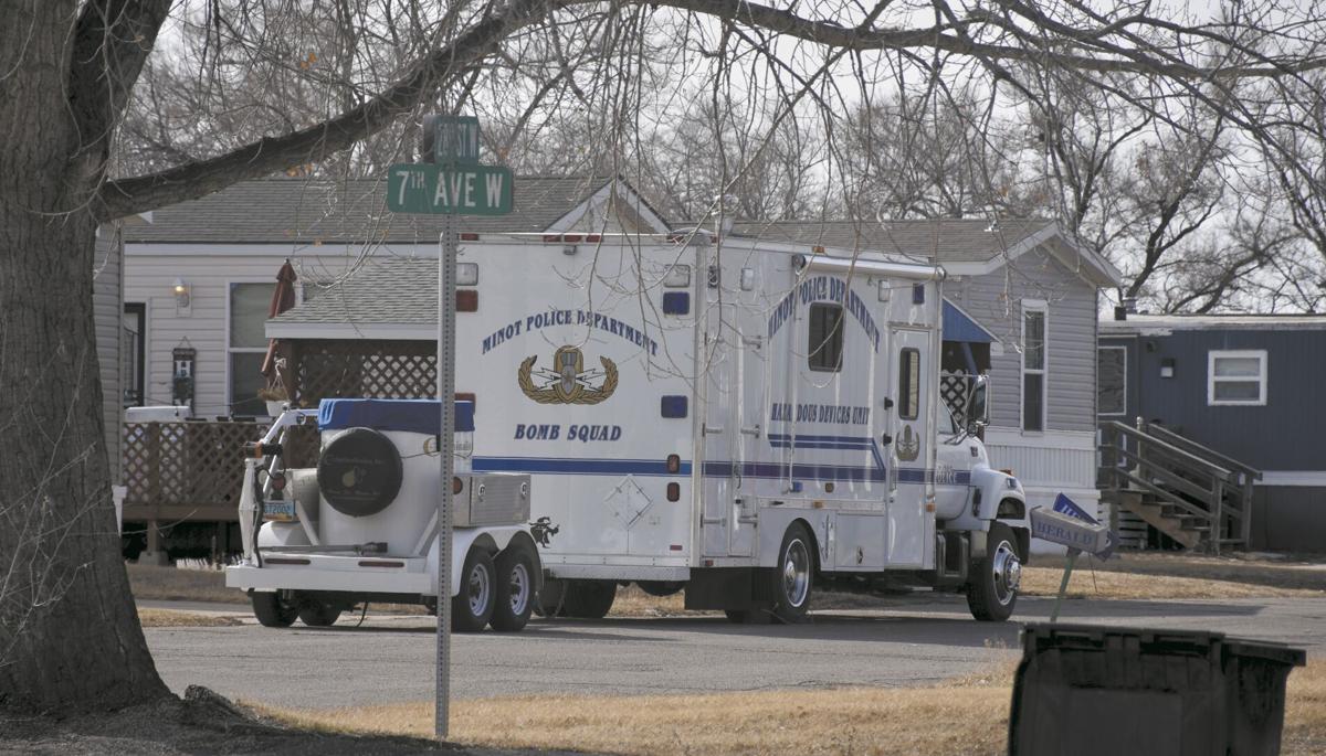 Bomb squad called in after search warrant