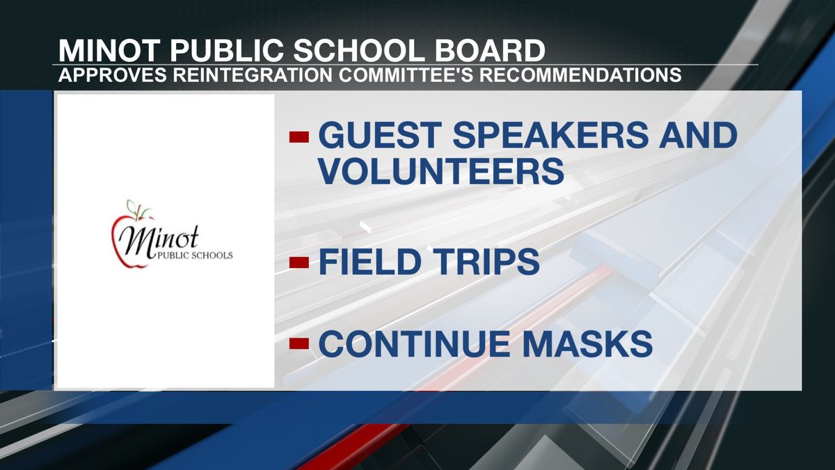 Volunteers, guest speakers, field trips: Minot Public Schools approve reintegration plan updates
