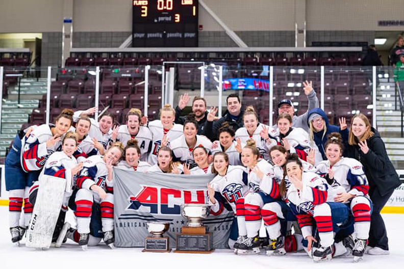 Liberty Flames take ACHA Women’s hockey title in Minot