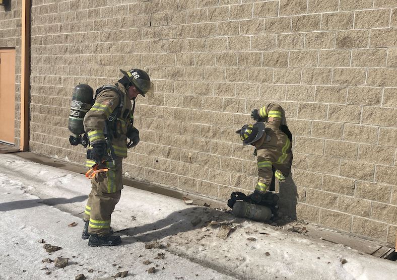 The Bismarck Fire Department trained on a variety of firefighting operations throughout the Easter holiday weekend and through part of the day of Monday