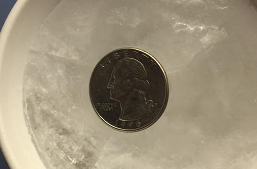 Woman says you should always put a coin in the freezer before you leave home ‘and now people understand why’!