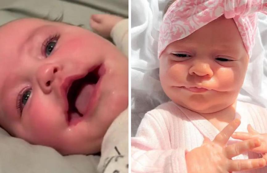 Baby was born with a ‘permanent smile,’ the reason behind it will leave you in awe!
