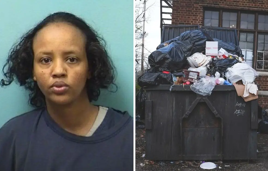 Mom cut the thrroat of her 3-month-old baby before she stuffed the infant’s body in a garbage bag and threw it into a dumpster because she started suffering from headaches and feelings of worry and fear after the birth of the baby; pleads guilty