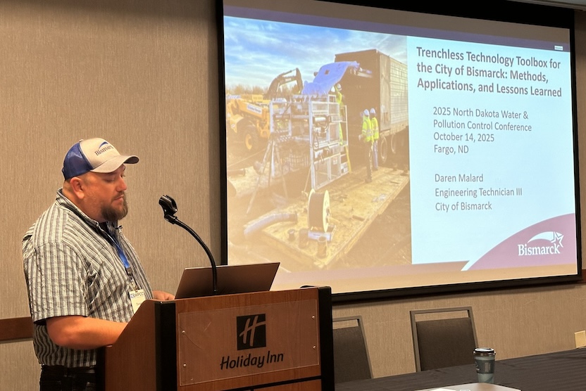Bismarck engineer presented on trenchless technologies at North Dakota Water and Pollution Control Conference