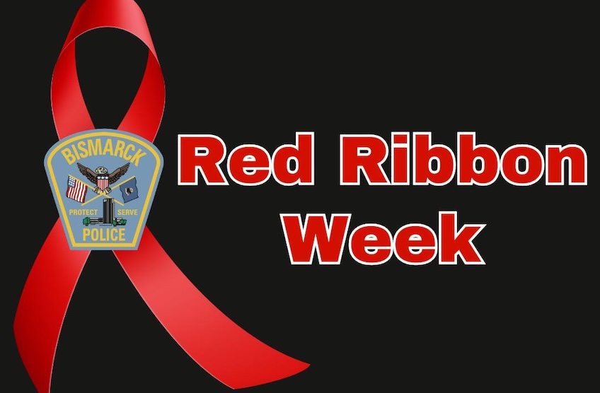 Bismarck police recognize Red Ribbon Week to promote drug-free living and community awareness