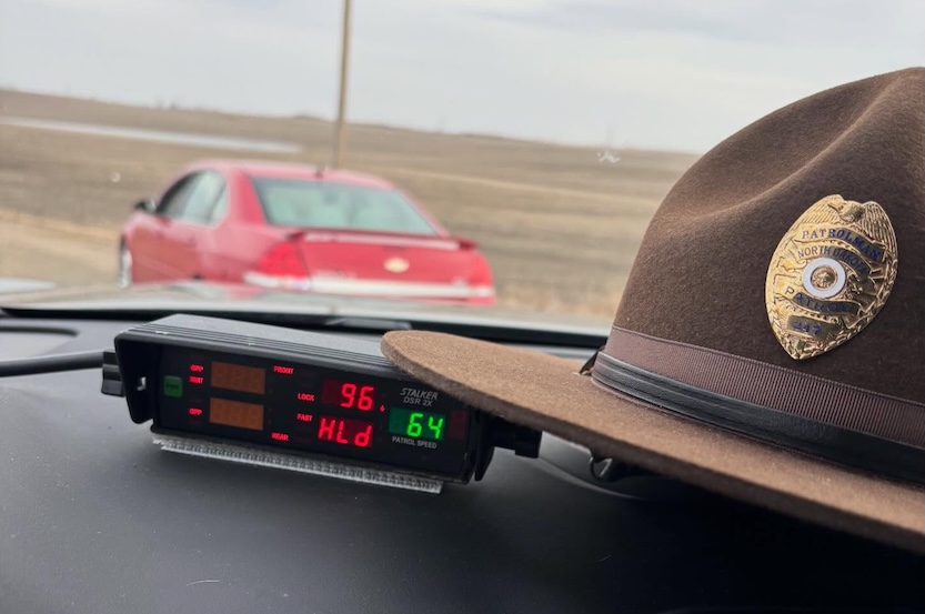 North Dakota Highway Patrol cites driver for excessive speeding on Highway 83