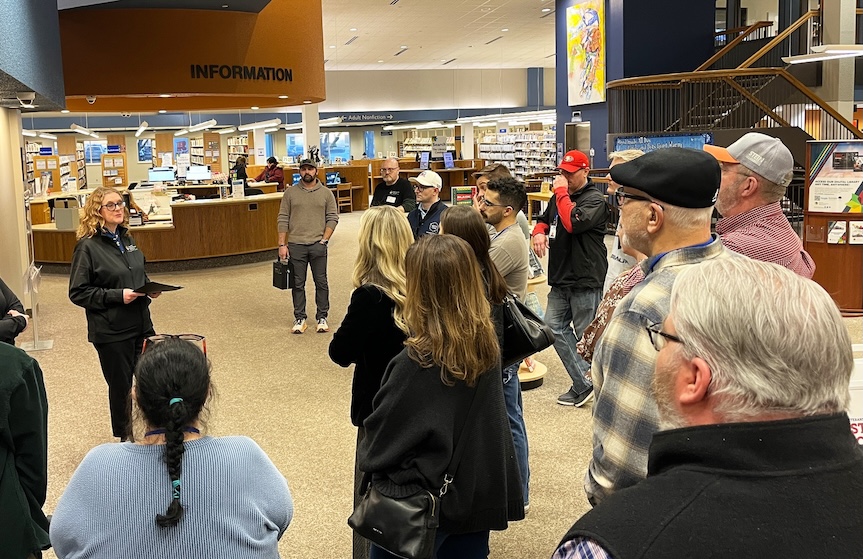 Bismarck Citizen Academy visits Veterans Memorial Public Library