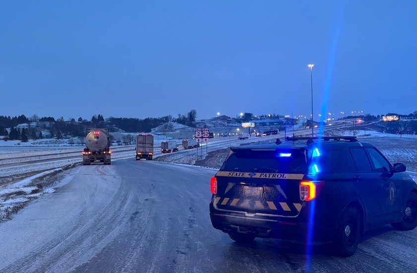 NDHP warns of icy roads in north central and northeast North Dakota