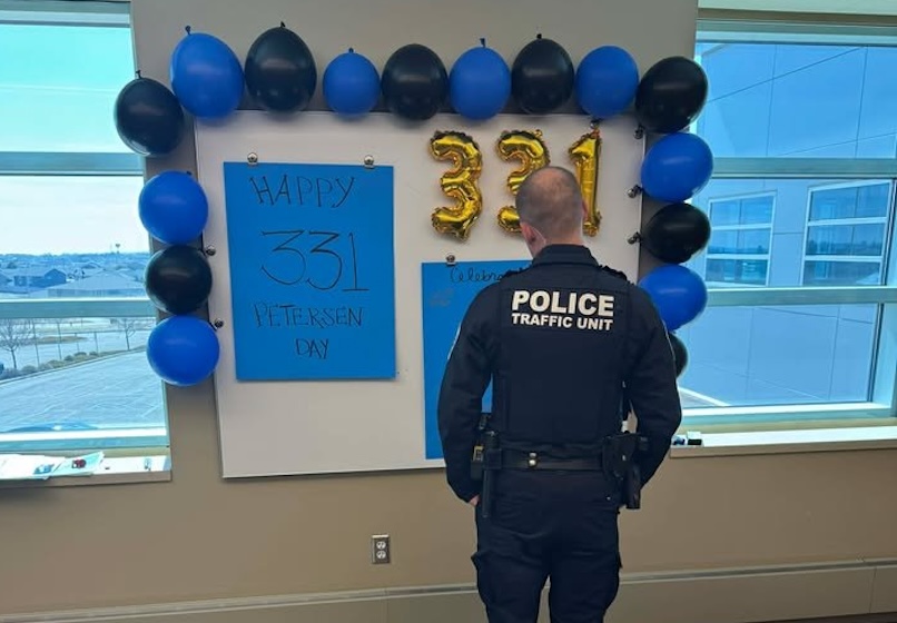 Bismarck Police Department highlights strong partnership between officers and dispatchers during badge day celebration