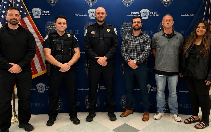 Officers and staff honored during Bismarck Police Department 2025 annual employee awards ceremony