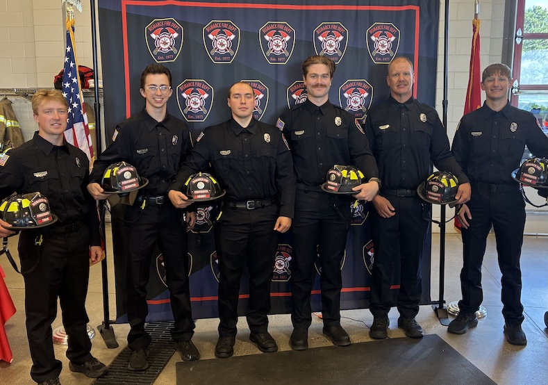 Bismarck Fire Department welcomes new firefighters and recognizes officer promotions