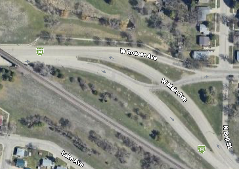 Bismarck to introduce new lane configurations at W Main Avenue and Rosser Avenue intersection within three weeks