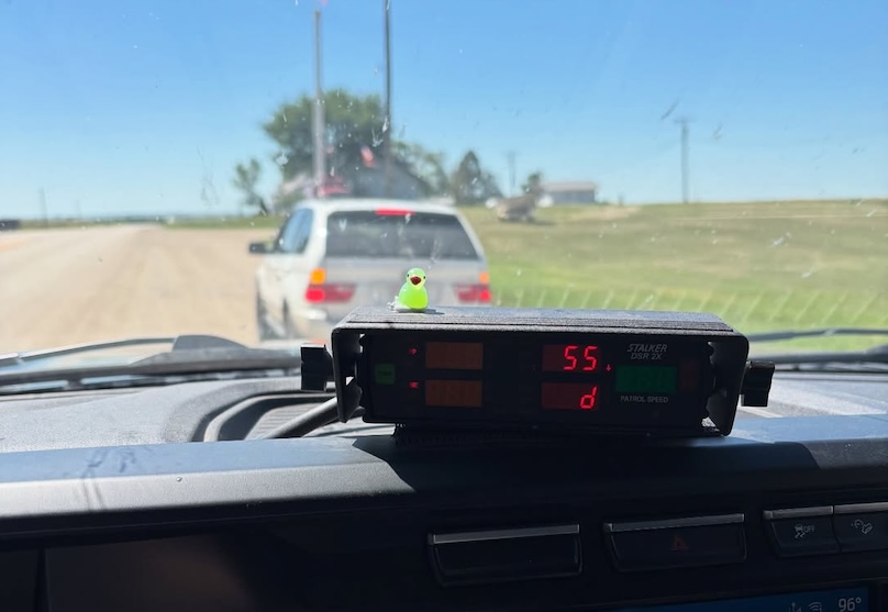 North Dakota Highway Patrol cites driver speeding over twice the limit, who said they were speeding because they were trying to get to a store before it closed