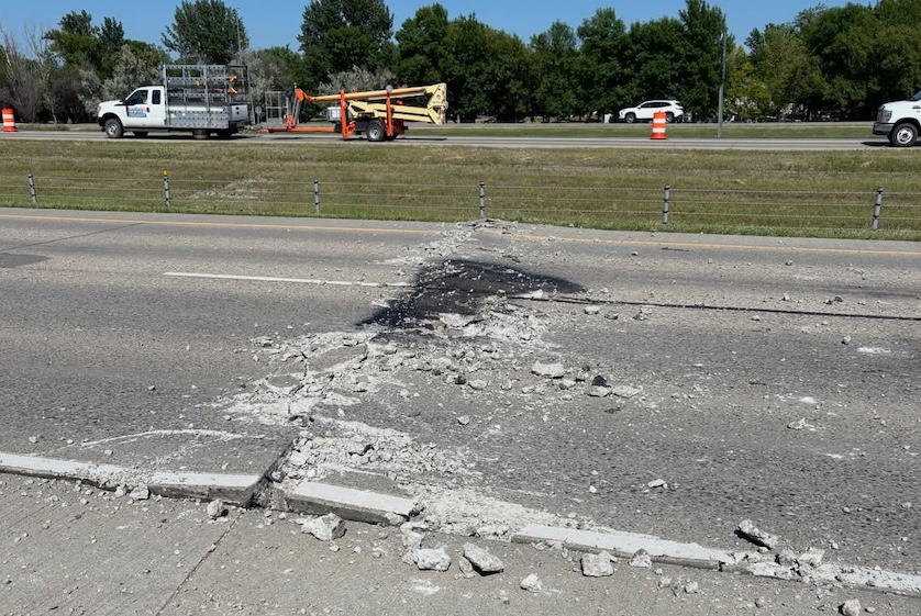 North Dakota Highway Patrol urges drivers to prepare for sudden traffic stops after yesterday’s I-29 traffic backup caused by roadway buckle from extreme heat