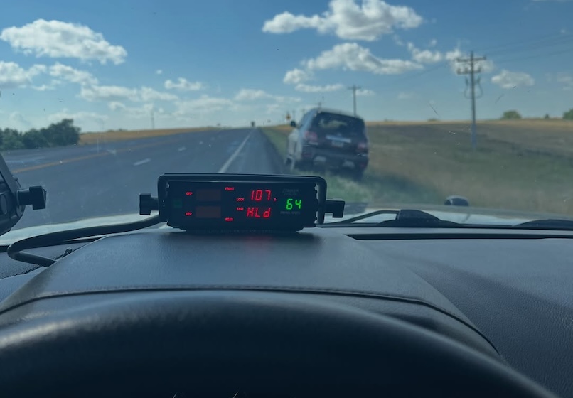 North Dakota driver hits 112 mph during attempted pass before traffic stop leads to DUI arrest involving alcohol and drugs and possession of Schedule I drug paraphernalia