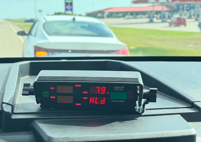 NDHP trooper cites driver going nearly twice the speed limit in 45 mph zone, driver’s excuse was they were trying to convert miles per hour to kilometers per hour while driving